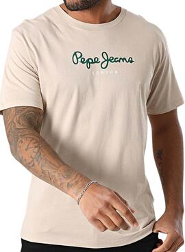 T-Shirt Pepe Jeans Eggo Bleu Marine pour Homme