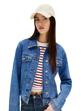 Casquette Tommy Jeans The Heritage beige pour femme