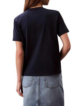 T-shirt Calvin Klein Jeans Hero bleu pour femme