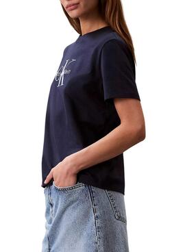 T-shirt Calvin Klein Jeans Hero bleu pour femme