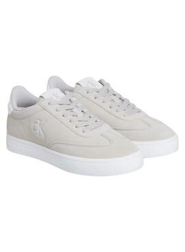 Chaussures Calvin Klein Jeans Classic Cupsole beige pour femme.