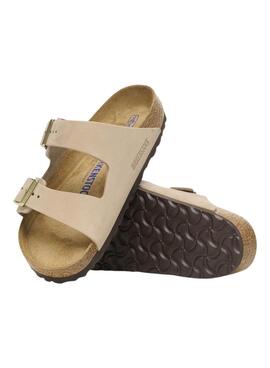 Sandales Birkenstock Arizona Soft beige pour femme