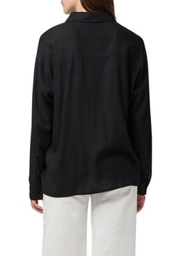 Chemise Pieces Pia noire pour femme