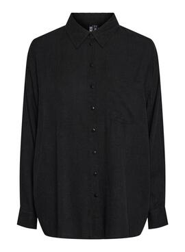 Chemise Pieces Pia noire pour femme