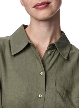 Chemise Pieces Pia verte pour femme