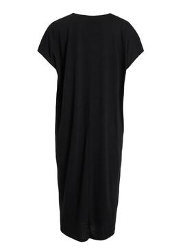 Robe Vila Vibrielle noire pour femme