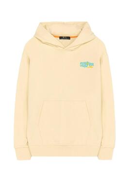 Pull-over Le Poulpe Sealovers Surfing jaune pour homme