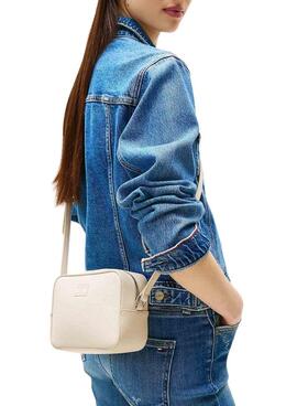 Sac Tommy Jeans Must Camera beige pour femme