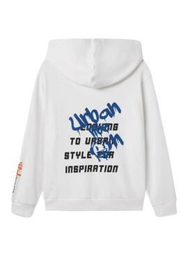 Sweatshirt Name It Lucian blanc pour enfant