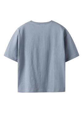 T-shirt Name It Leroy bleu pour garçon