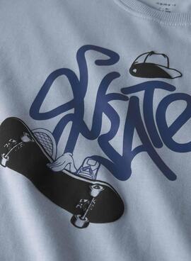 T-shirt Name It Leroy bleu pour garçon