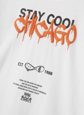 T-shirt Name It Leroy blanc pour garçon