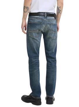 Jean Jack and Jones Mike en denim foncé pour homme