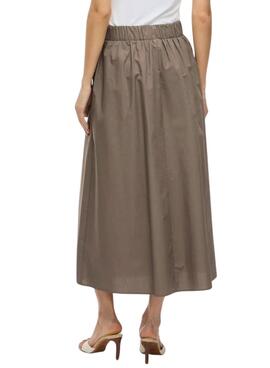 Jupe Vila Sophie en beige pour femme