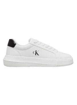 Sneakers Calvin Klein Jeans Classic Cupsole blanc pour femme.