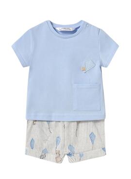 Ensemble Mayoral short bleu pour garçon.