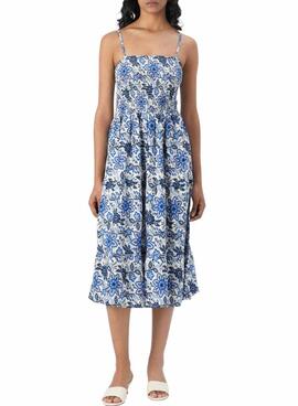 Robe Only Zelina bleue à motif floral pour femme
