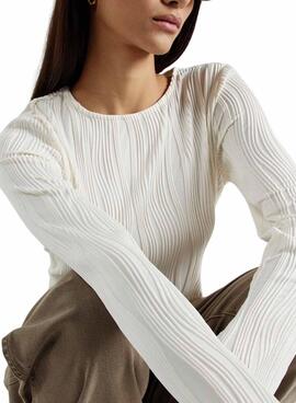 Haut Vila Vinira beige pour femme
