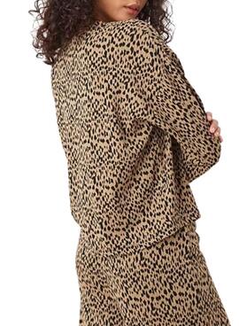Chemisier Vila Nerea marron pour femme