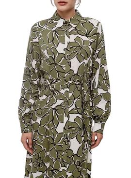 Robe Vila Mara verte pour femme