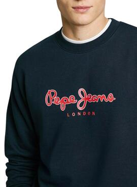 Sweat-shirt Pepe Jeans Duke bleu marine pour homme