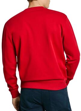 Sweatshirt Pepe Jeans Duke rouge pour homme