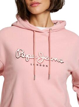 Sweat-shirt Pepe Jeans Maddy rose pour femme
