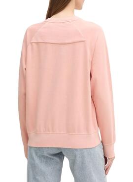 Sweatshirt Pepe Jeans Lupita rose pour femme