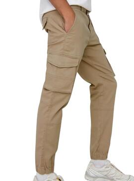 Pantalon Only and Sons Carter cargo beige pour homme