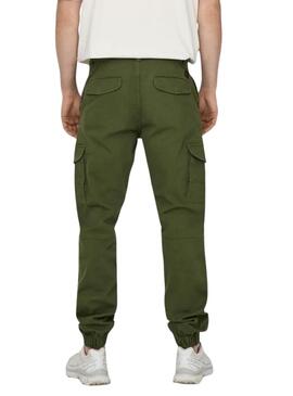 Pantalon Only and Sons Carter cargo vert pour homme