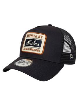 Casquette New Era Patch 9Forty Trucker noire pour homme