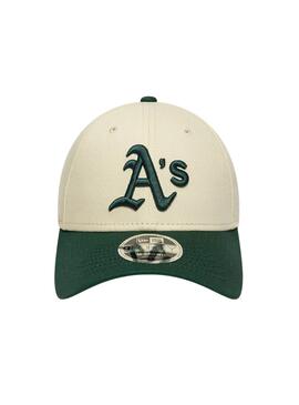 Casquette New Era Oakland Athletics beige et vert