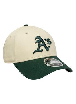 Casquette New Era Oakland Athletics beige et vert