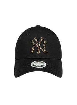 Casquette New Era 9Forty noir imprimé animal
