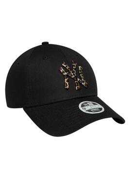 Casquette New Era 9Forty noir imprimé animal