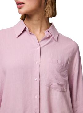 Chemise Pieces Pia rose pour femme