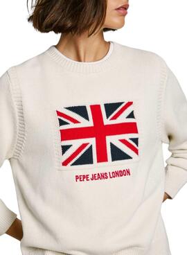 Maillot Pepe Jeans Nuna blanc pour femme