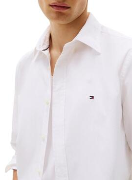 Chemise Tommy Hilfiger Core Flex blanche pour homme