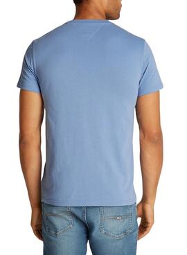 T-shirt Tommy Jeans Varsity Pop bleu pour homme