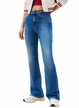 Jean Tommy Jeans Sylvia à évasement pour femme