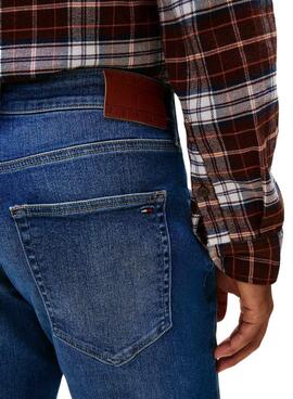 Jean Tommy Jeans Scanton en denim oscuro para hombre