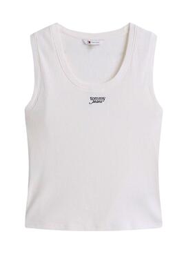 Débardeur blanc pour femme Tommy Jeans Tank
