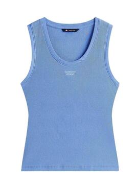 Débardeur bleu Tommy Jeans pour femme