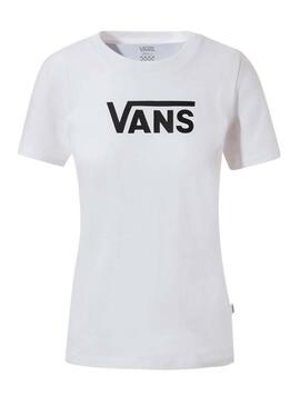 T-Shirt Vans Flying Blanc Femme