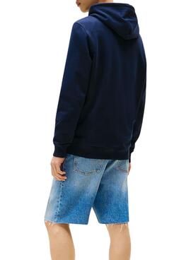 Sweat à capuche Tommy Jeans Pop bleu marine pour homme