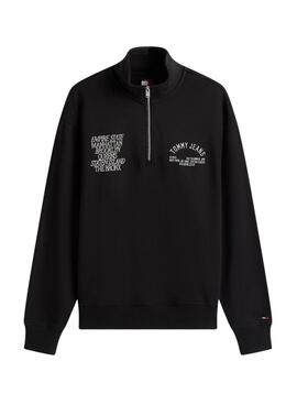 Sweat à capuche Tommy Jeans New York noir pour homme