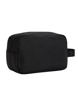 Trousses de toilette Tommy Jeans Essential Daily noir pour homme et femme.