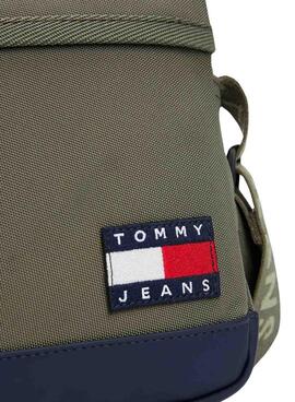 Sac en bandoulière Tommy Jeans Essential vert pour homme