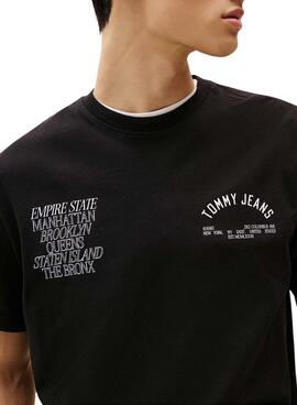 T-shirt Tommy Jeans New York noir pour homme
