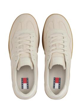 Chaussures Tommy Jeans Greenwich en textile beige pour femme